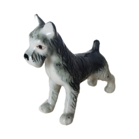 Vintage Bone China Schnauzer Terrier Dog - Picture 2 of 7